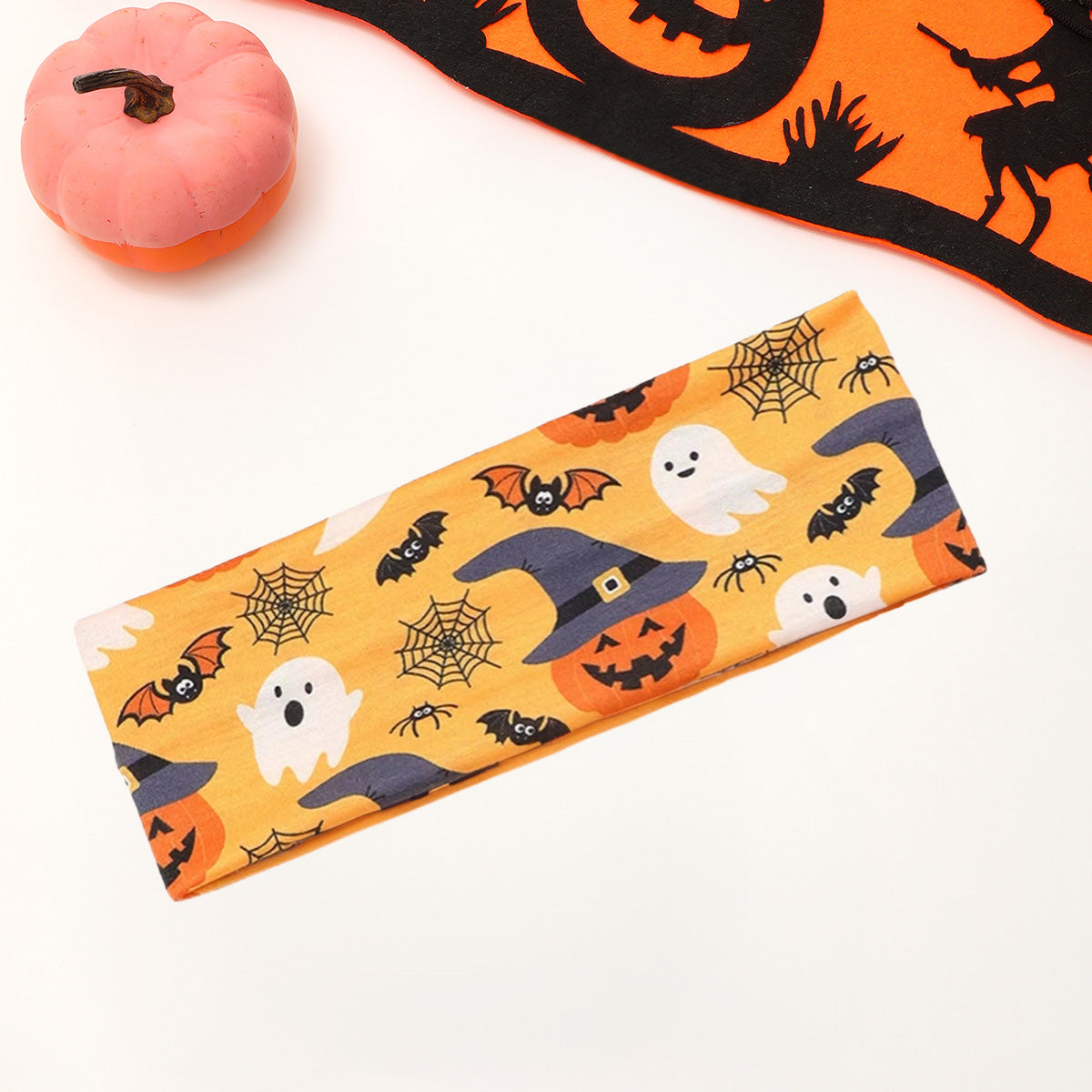 Halloween Headbands yellow cute ghost bat pumpkin and spider web