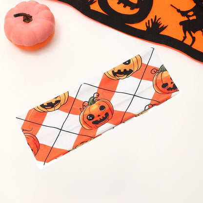 Halloween Headbands white and orange pumpkin