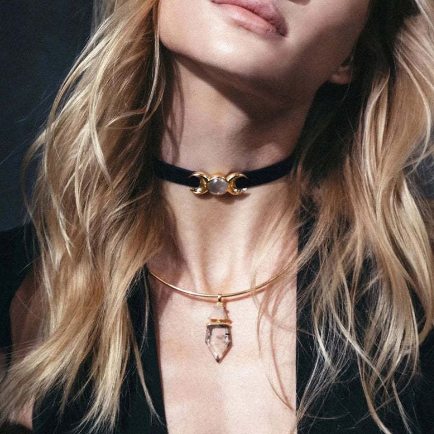 Layered Blue Pendant Necklace Set Wholesale Five Piece Set