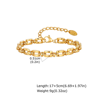 Wholesale 5 Sets Stainless Steel Necklace Bracelet Set Oval Link Chain