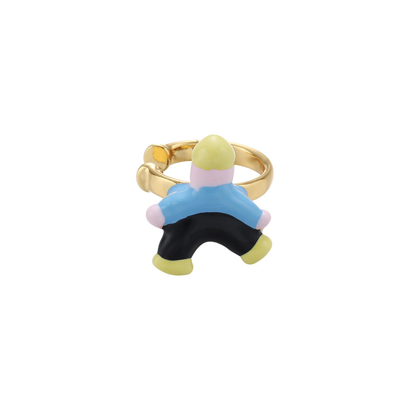 Wholesale 5 Pieces Set Brass Classic Assorted Single Stud Earrings for Daily Fashion