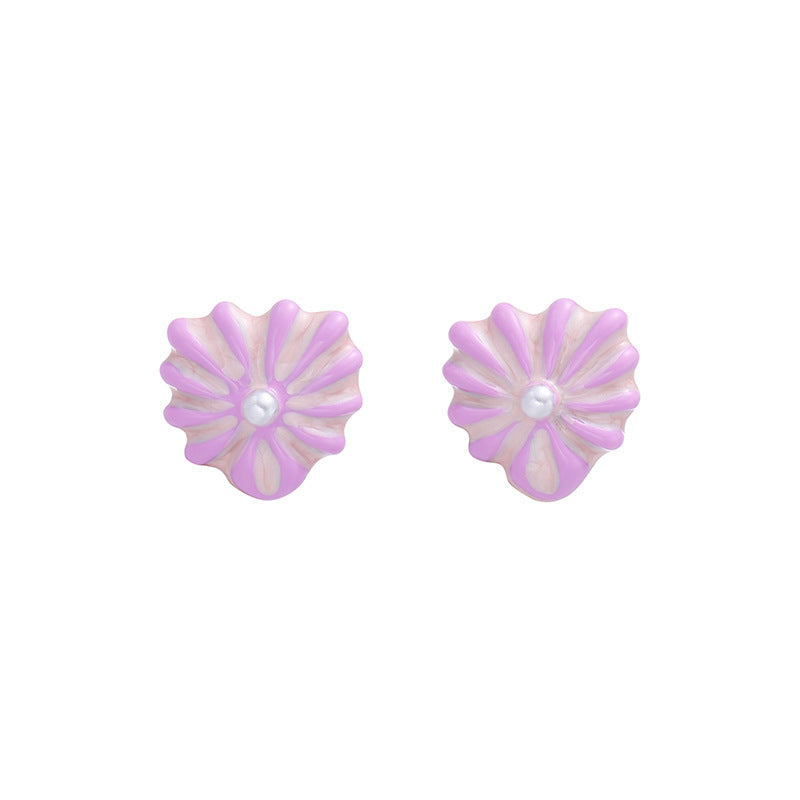 Wholesale Brass Chic Daily Wear Earrings 5 Pairs Set Elegant Gift Selection
