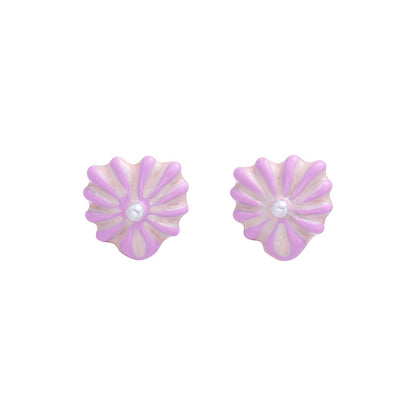 Wholesale Brass Chic Daily Wear Earrings 5 Pairs Set Elegant Gift Selection