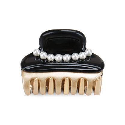 Pearl Claw Clip French Style Acetate Hair Clip (5 pcs)