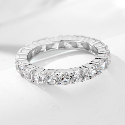 Taylor Swift Wedding Ring Inspired Jewelry Wholesale Radiant Cut CZ Engagement Ring with Eternity Band Bridal Set