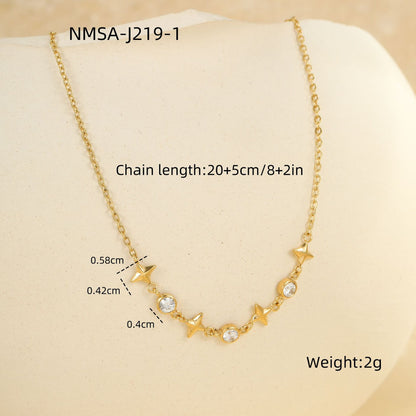 Wholesale 5 Piece Stainless Steel 18K Gold Plated Anklet Set Beach Fashion