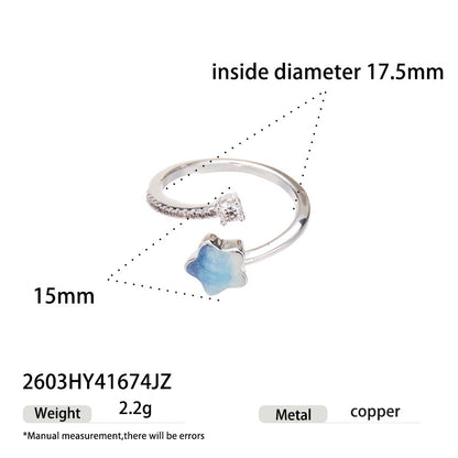 Wholesale Brass Novelty Style Creative Rings 5 Piece Set Seasonal Boutiq...