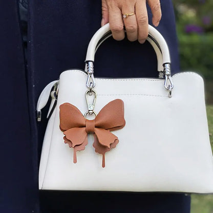 women handbag faux leather bow bag charm clip on key chain (5 pcs)