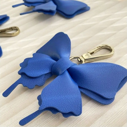 women handbag faux leather bow bag charm clip on key chain (5 pcs)