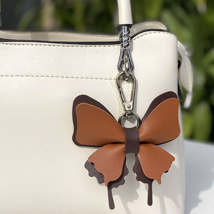 women handbag faux leather bow bag charm clip on key chain (5 pcs)