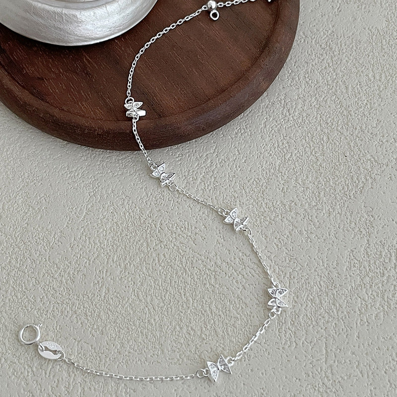 butterfly bracelet sterling silver dainty design