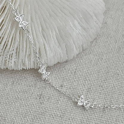 925 silver butterfly bracelet wholesale style