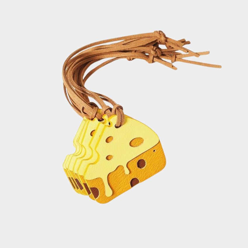 cheese keychain bundle set of 5 – fun keychains for best friend gifts or bag charm wholesale