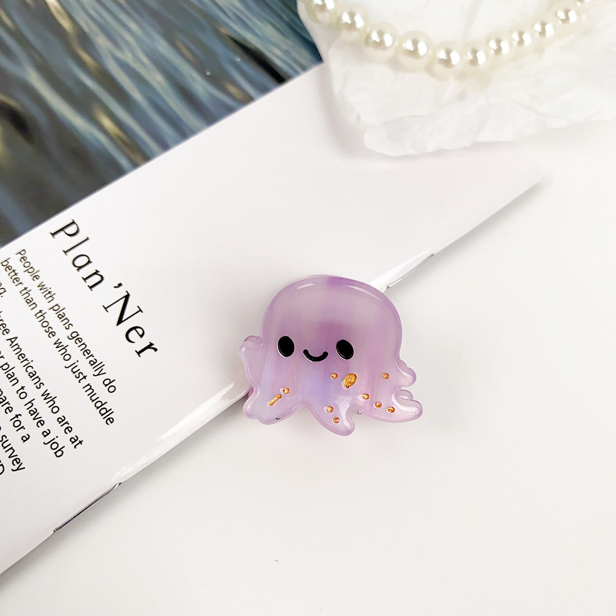 cute sea animal hair clip jellyfish