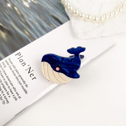 cute sea animal hair clip whale