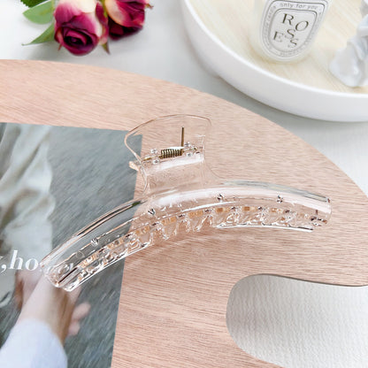 transparent clear hair claw clip strong hold