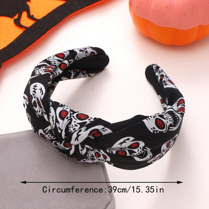 halloween hairbands black skull