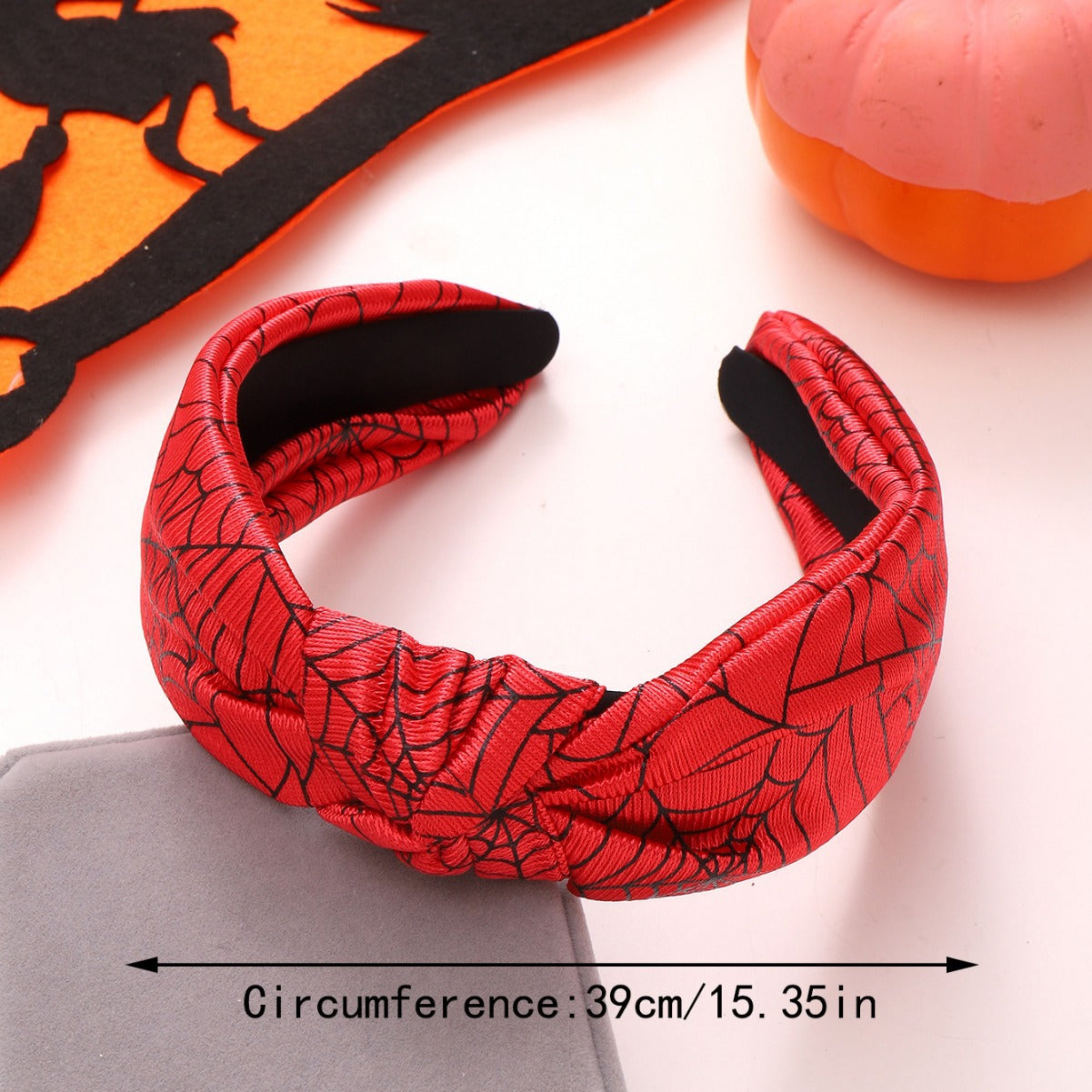 halloween hairbands red spiderweb