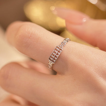 lucky charm ring sterling silver women’s style