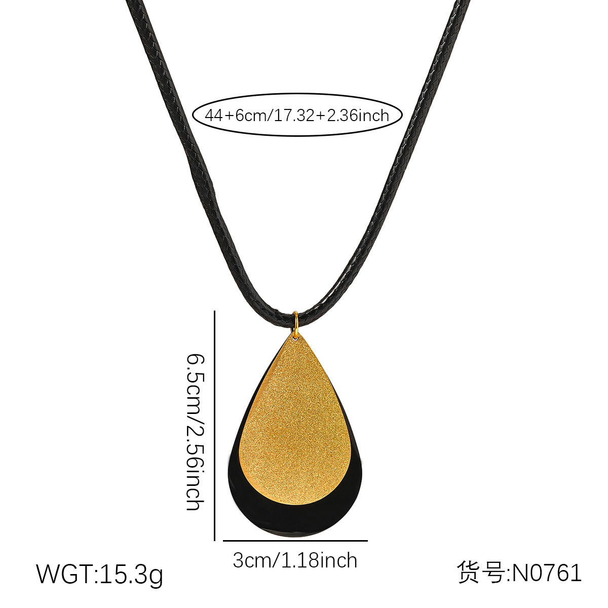 Wholesale Black Gold Stainless Steel Necklace Earring Set for Gift Shops five sets