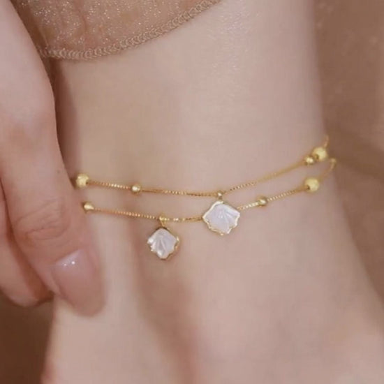 Wholesale Trendy Boutique Brass Anklet 5 Piece Set - Summer Beach Essentials, Tarnish Resistant Wholesale Brass Jewelry Supplier JR Fashion