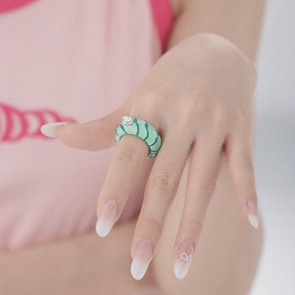 Wholesale Trendy Boutique Brass Rings 5 Piece Set - Minimalist Stackable Design for Modern Women Wholesale Brass Jewelry Supplier JR Fashion