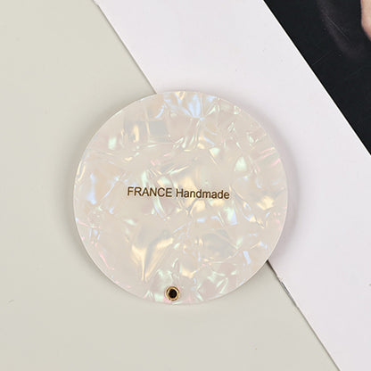 Small Hand Mirror Aesthetic Tortoiseshell Marble Compact Makeup Mirror (5 pcs)