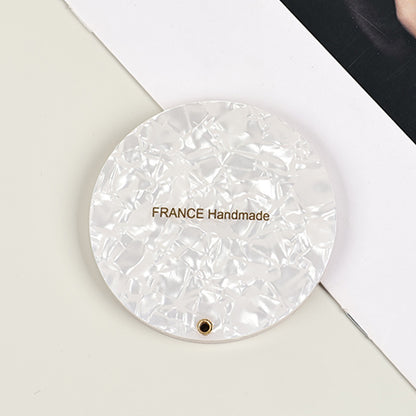 Small Hand Mirror Aesthetic Tortoiseshell Marble Compact Makeup Mirror (5 pcs)