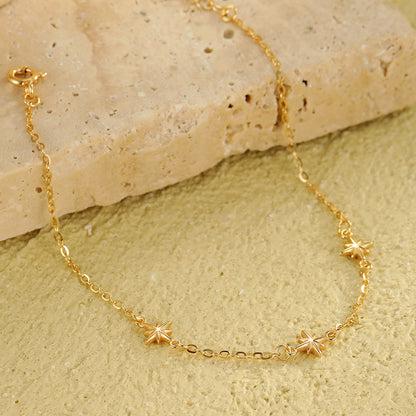 star bracelet sterling silver gold dainty gift jewelry for women