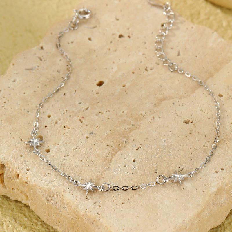 star bracelet sterling silver minimalist bracelet gift for her