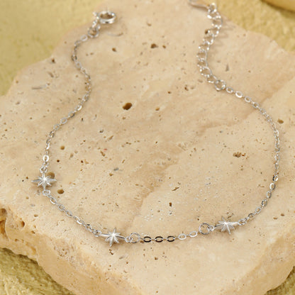 star bracelet sterling silver minimalist bracelet gift for her