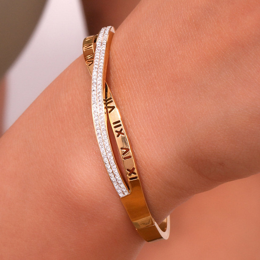 roman numeral bangle