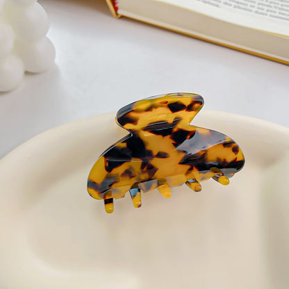 tortoise shell small acetate hair claw clip