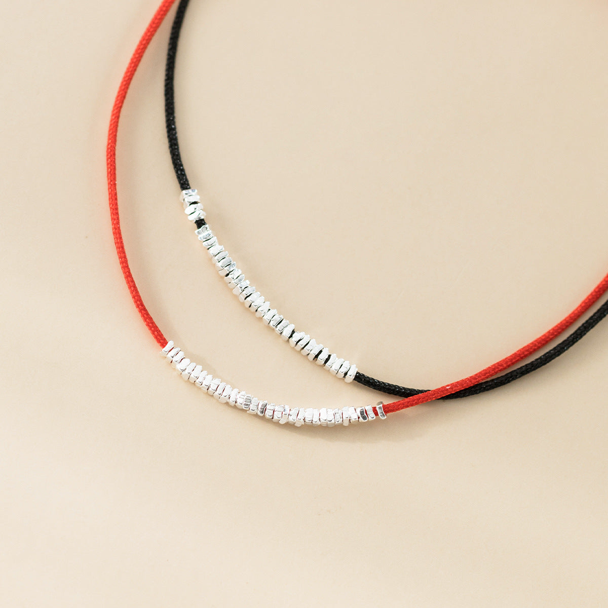 Close up of red and black 925 bracelets wholesale sterling silver beads wholesale 925 silver bangles minimalist jewellery wholesale