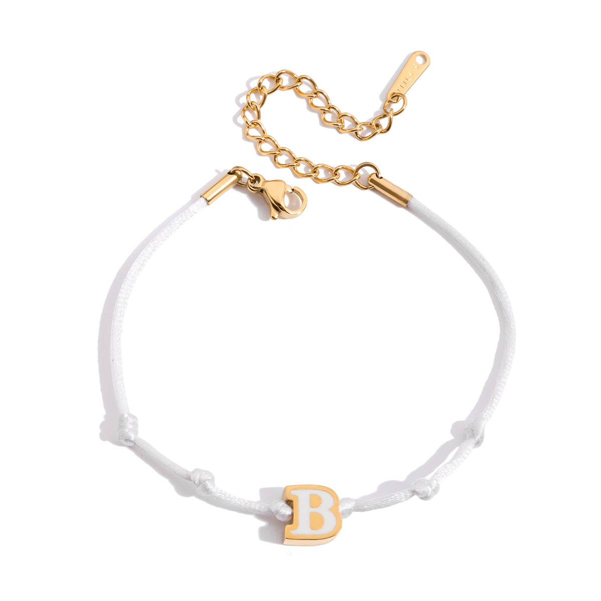 wholesale-enamel-letter-friendship-bracelets-gold-stainless-steel-initia